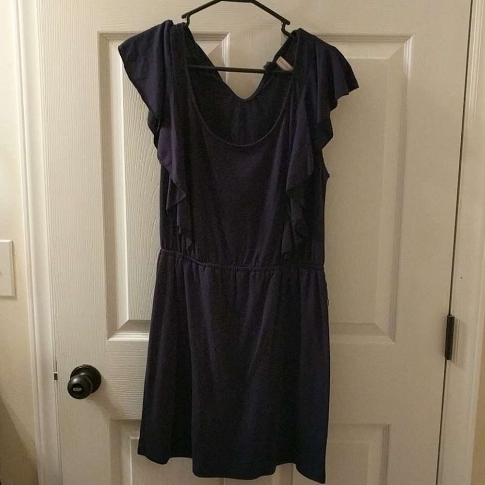 Navy Blue Cotton dress
